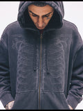 X Travis Barker Bones Zip Hoodie