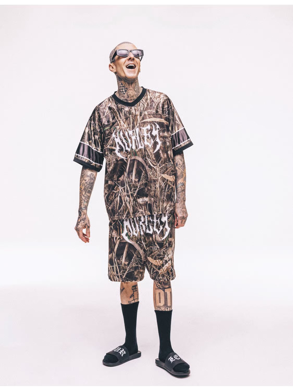 X Travis Barker Real Tree Mosh Pit Mesh Short