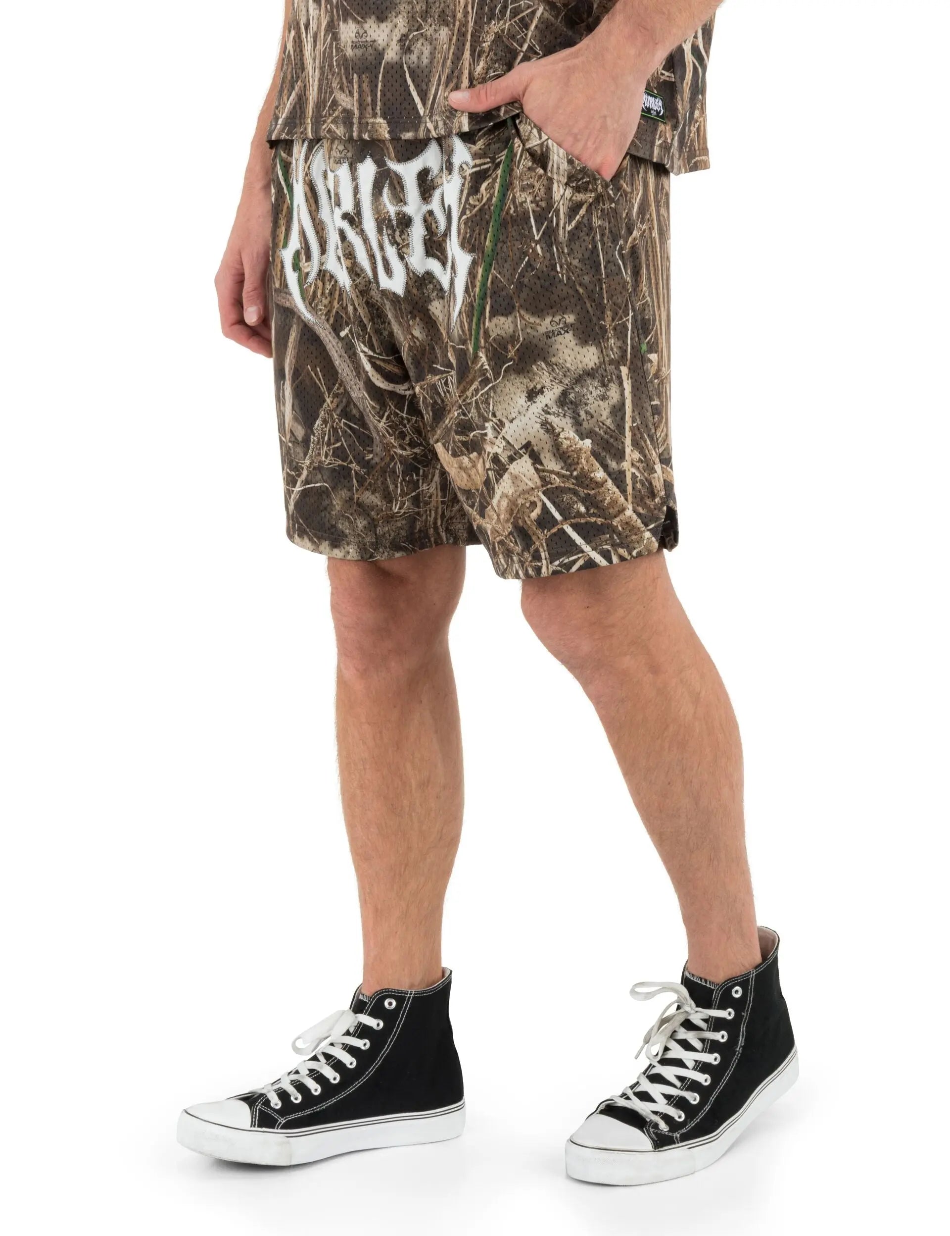 X Travis Barker Real Tree Mosh Pit Mesh Short (3)