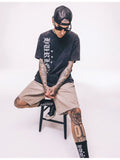 X Travis Barker Old English Short Sleeve Tee