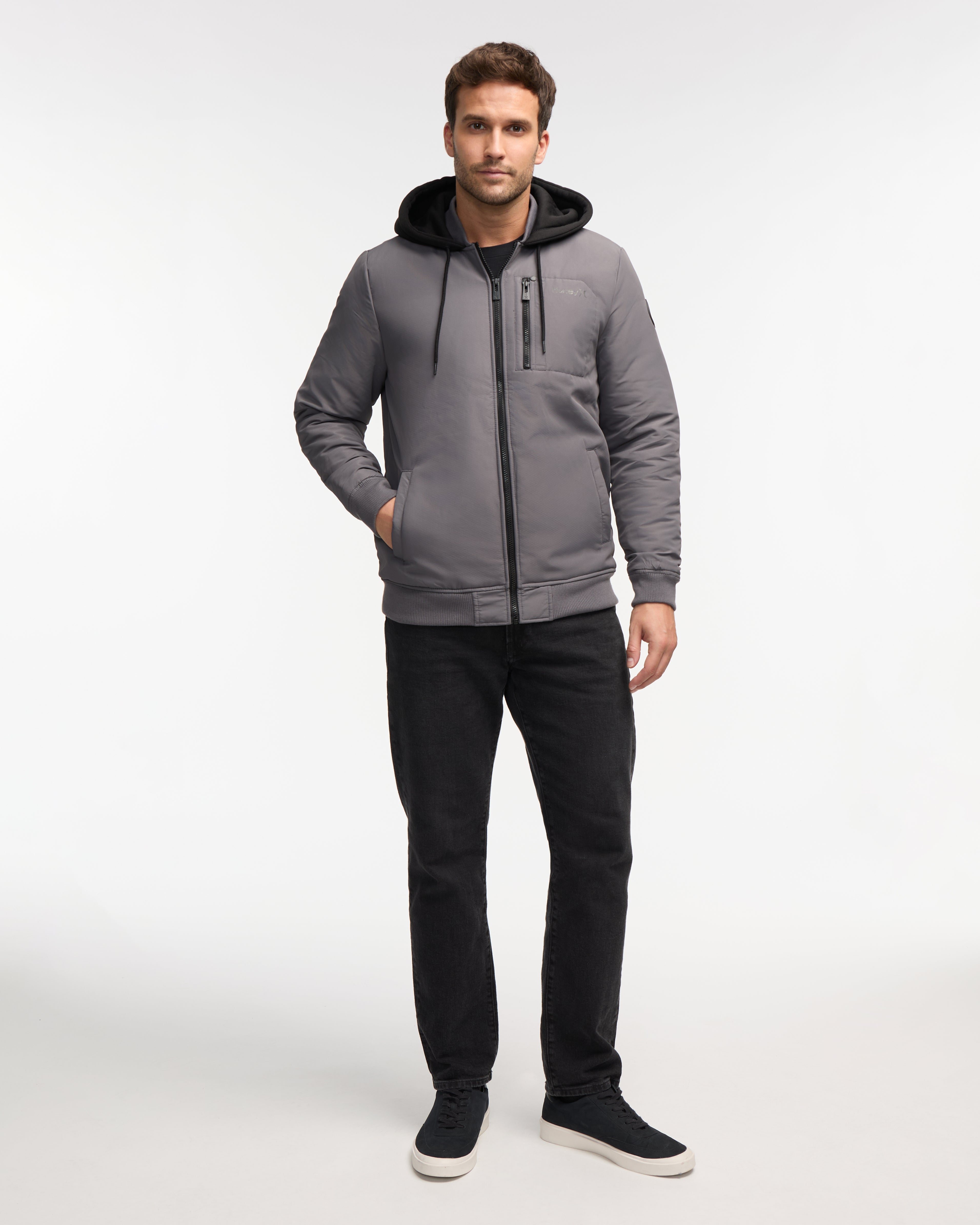 Skyler Sherpa Lined Bomber Jacket