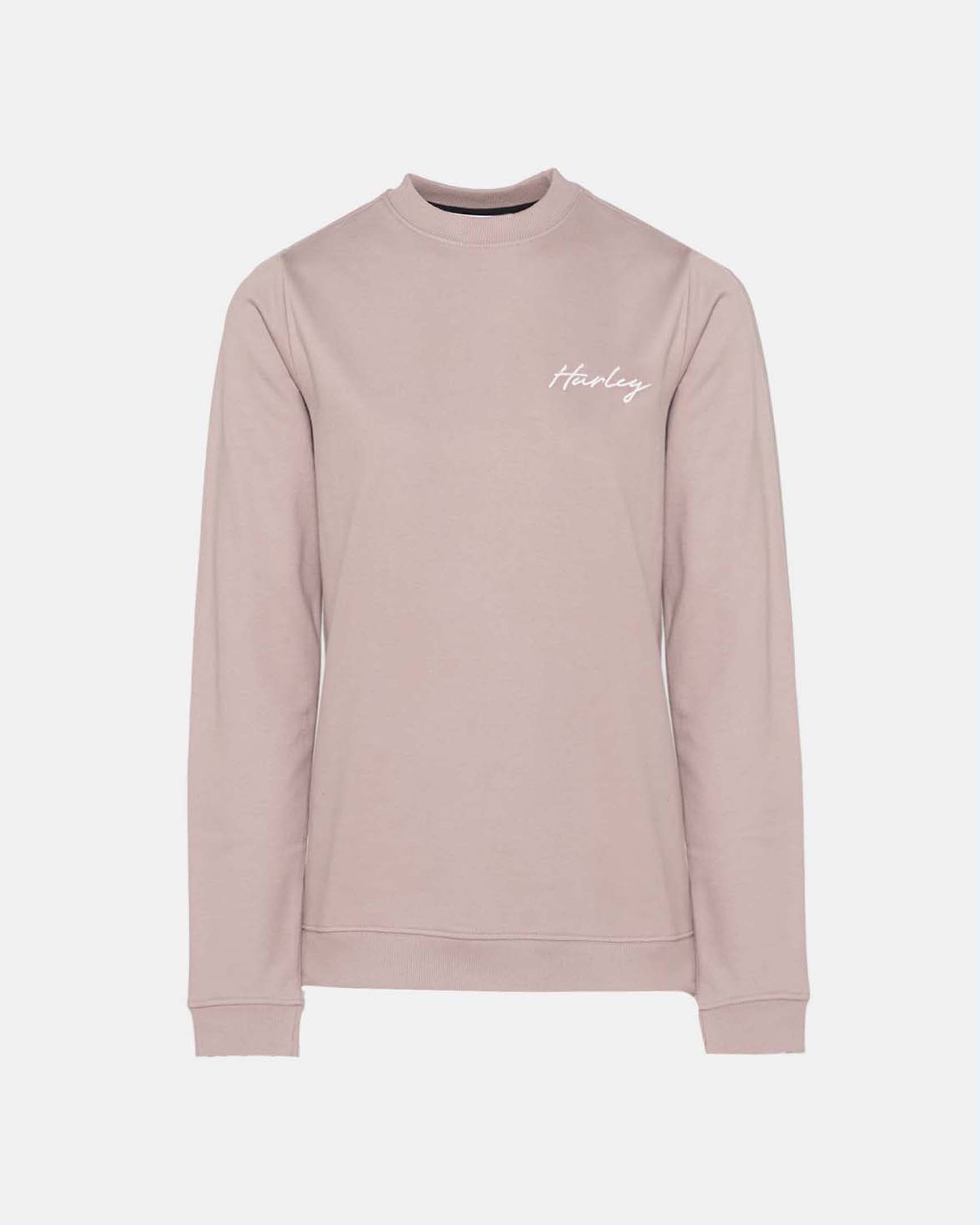 Script Embroidered Crew Fleece