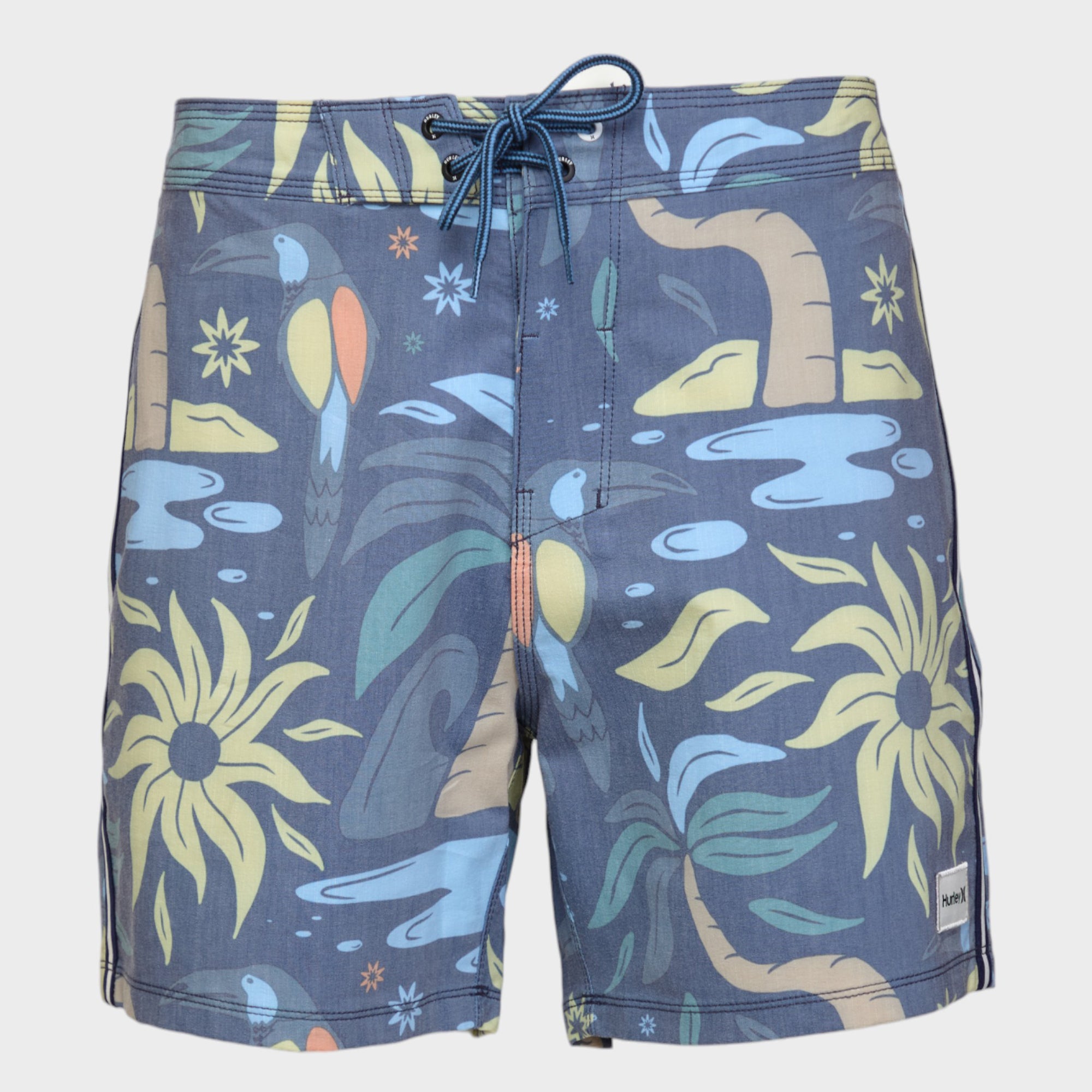 Hurley Costume da Bagno da Uomo, 45,7 cm, Colore: Indaco, Indaco, 3 Hurley Costume da Bagno da Uomo, 45,7 cm, Colore: Indaco, Indaco, 3