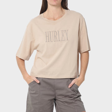 Back Roads Emb Crop Tee