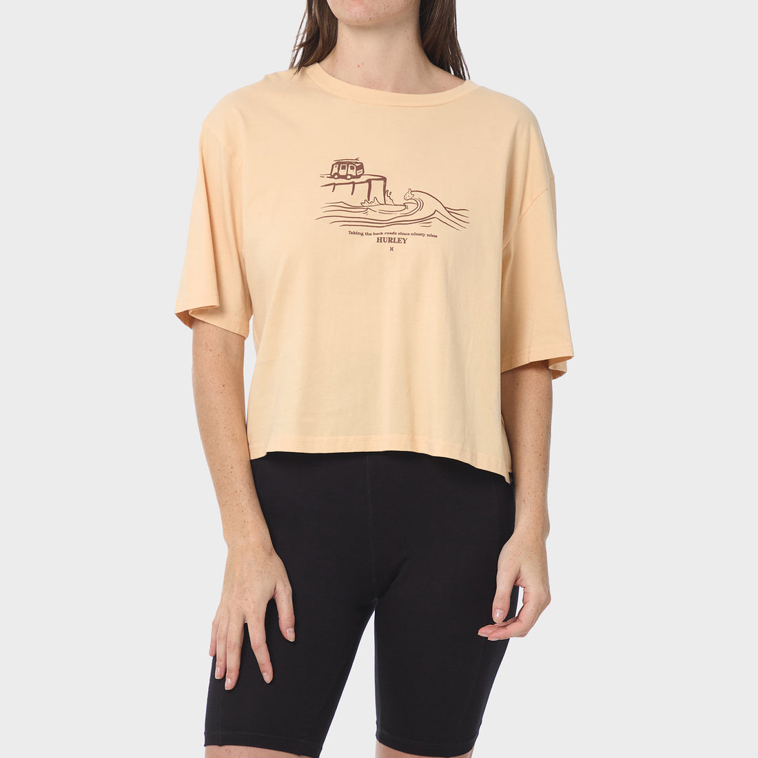 Take The Back Roads Crop Tee